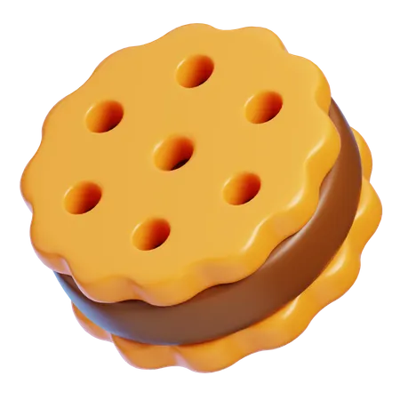 Biscuit  3D Icon