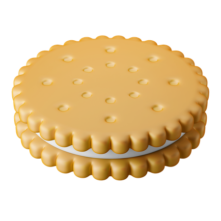 Biscuit Sandwich  3D Icon