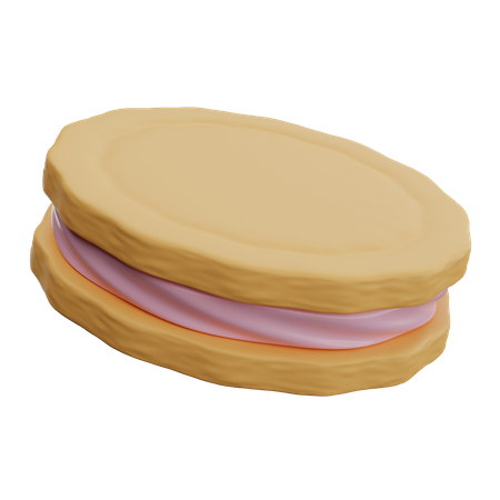 Biscuits à la crème  3D Icon