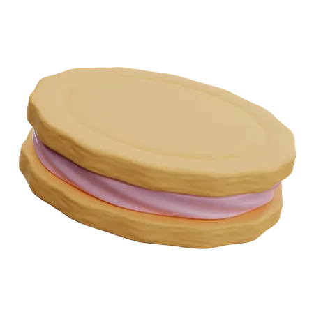 Biscuits à la crème  3D Icon