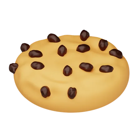 Biscuits nappés chocolat noir  3D Icon