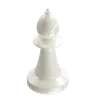 Bishop Chess Piece White