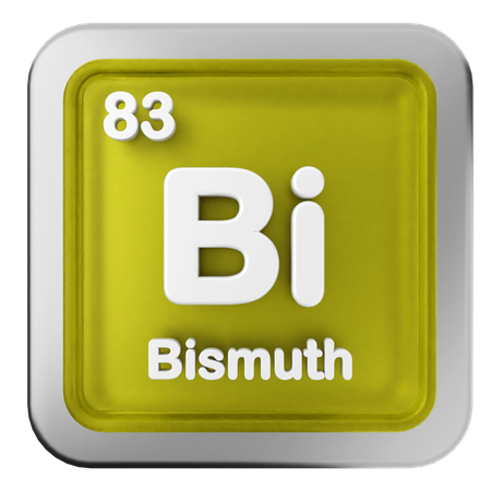 Bismuth Periodic Table  3D Icon