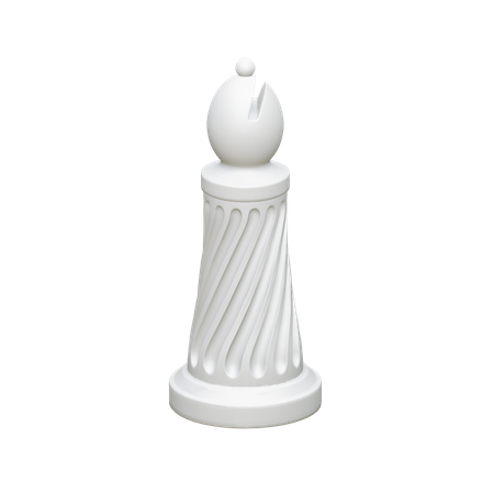 Bispo branco  3D Icon