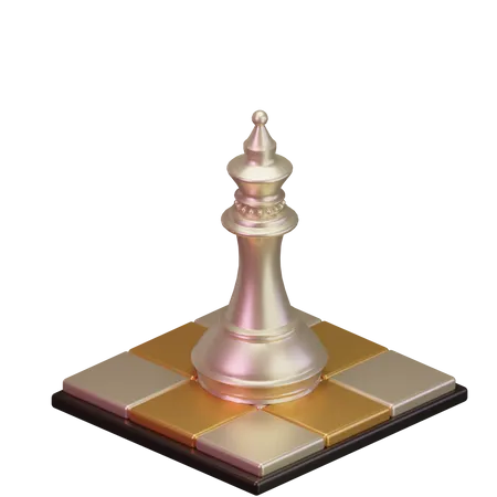 Bispo branco  3D Icon