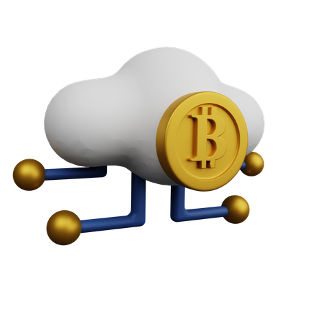 Bit Cloud  3D Icon