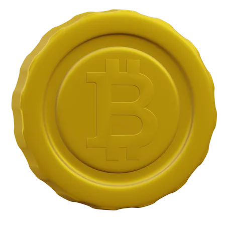 Bitcoin Currency 3 D Icon Illustration With Transparent Background 3D Icon