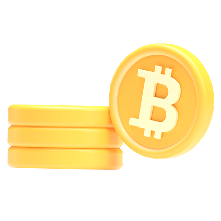 Bitcoin 3D Icon