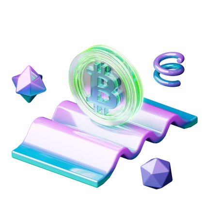 비트코인  3D Icon