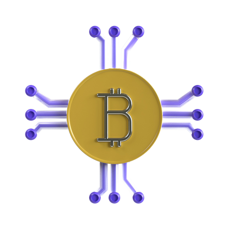 Bitcóin  3D Icon