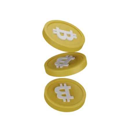 Bitcoin 3 D Illustration 3D Icon