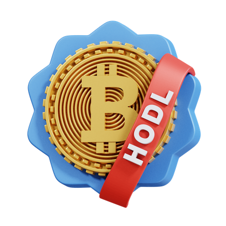 Bitcoin-Abzeichen  3D Icon