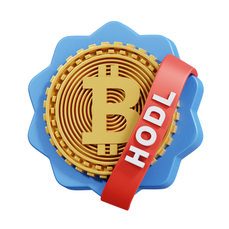 Bitcoin-Abzeichen  3D Icon