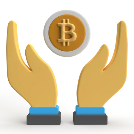 Bitcoin Accepted  3D Icon