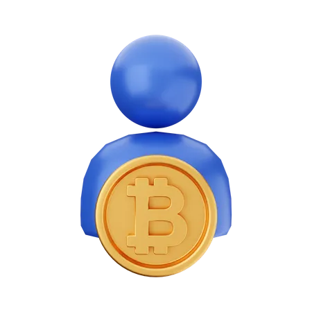 Bitcoin Account  3D Icon