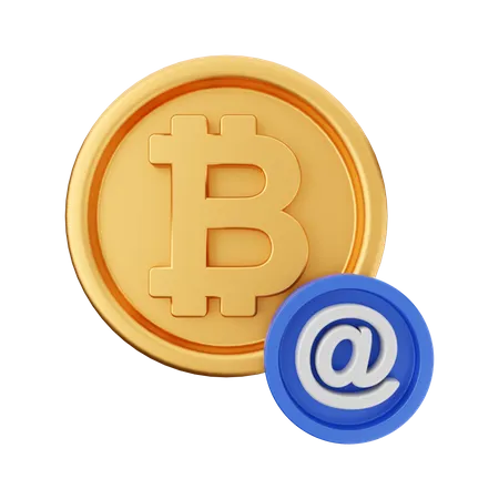 Bitcoin Address  3D Icon