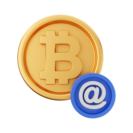 Bitcoin Address  3D Icon