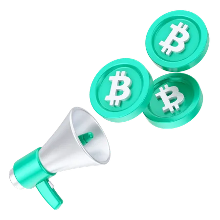 Bitcoin-Anzeigen  3D Icon