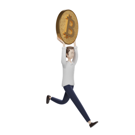 Bitcoin Agent  3D Icon