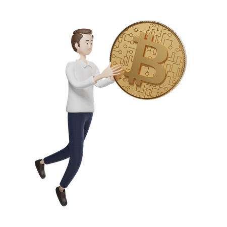 Bitcoin Agent  3D Icon
