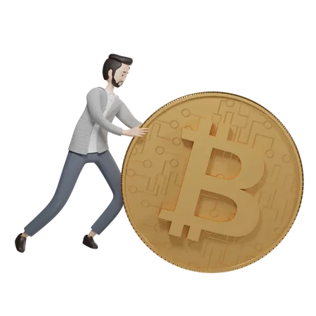 Bitcoin-Agent  3D Illustration