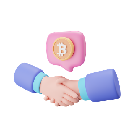 Bitcoin Agreement  3D Icon