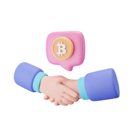 Bitcoin Agreement  3D Icon