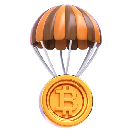 Bitcoin Airdrop  3D Icon