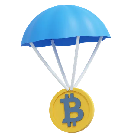 Bitcoin Airdrop  3D Icon