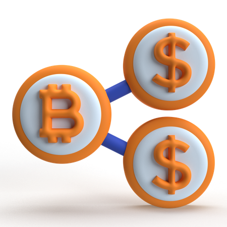 Bitcoin aktie  3D Icon