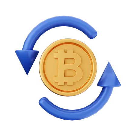 Bitcoin aktie  3D Icon