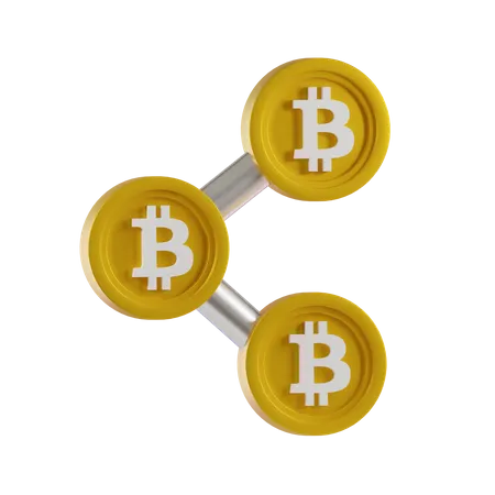 Bitcoin aktie  3D Icon