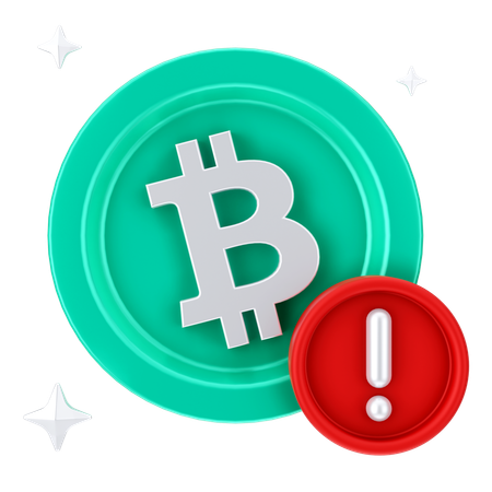 Bitcoin-Alarm  3D Icon