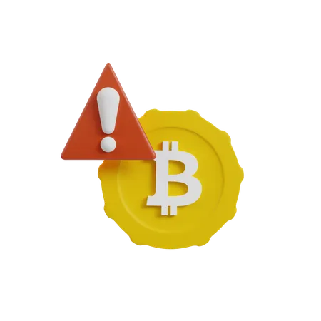 Bitcoin Alert  3D Icon
