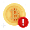 3d bitcoin alert emoji