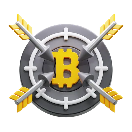 Alvo bitcoin  3D Icon