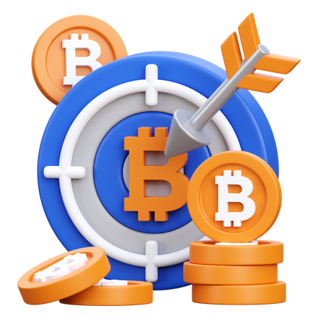 Alvo bitcoin  3D Icon