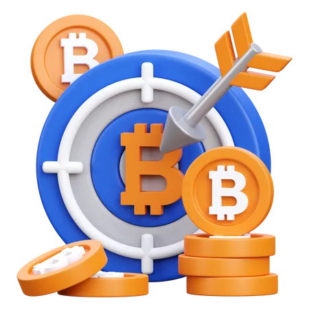 Alvo bitcoin  3D Icon