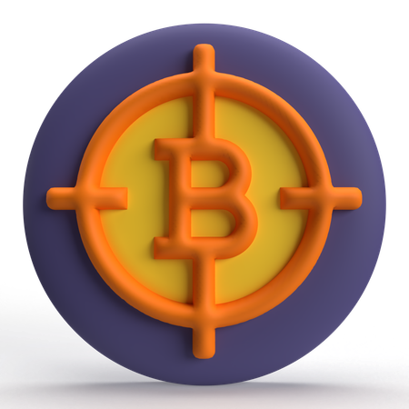 Alvo bitcoin  3D Icon