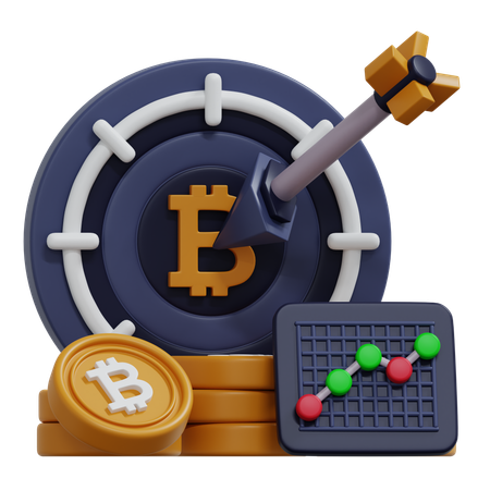 Alvo bitcoin  3D Icon