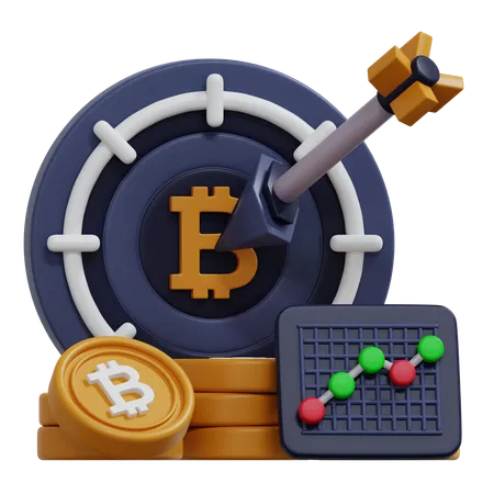 Alvo bitcoin  3D Icon