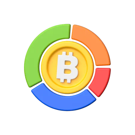 ビットコイン分析  3D Icon