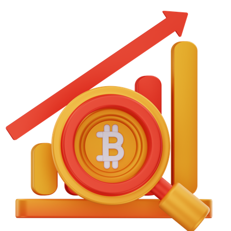 Bitcoin Analysis  3D Icon