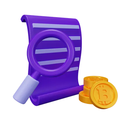 Bitcoin Analysis  3D Icon