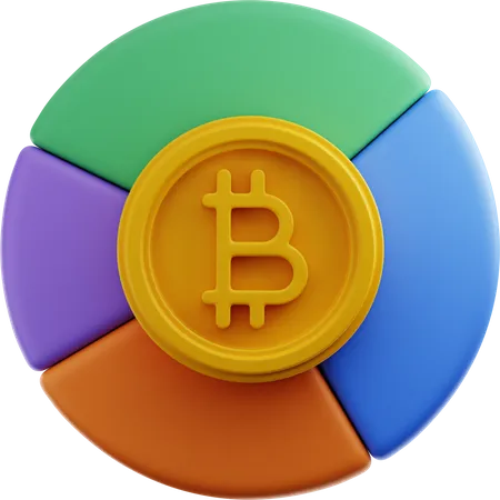 Bitcoin Analysis  3D Illustration