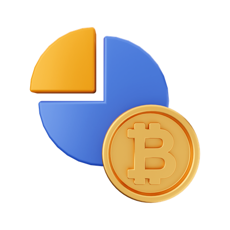 Bitcoin Analysis 3D Icon