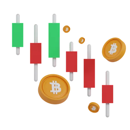 ビットコインと暗号通貨  3D Icon