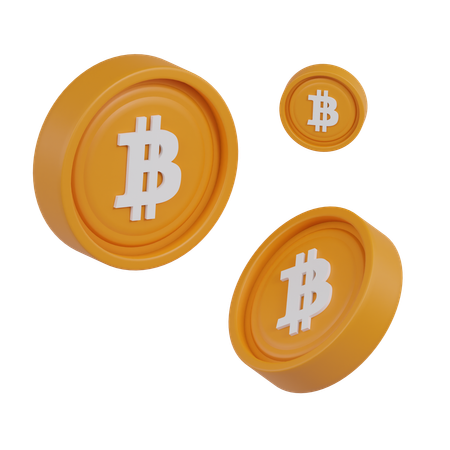 ビットコインと暗号通貨  3D Icon