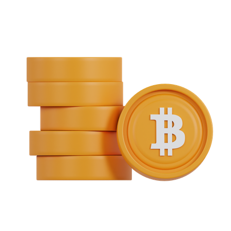 ビットコインと暗号通貨  3D Icon