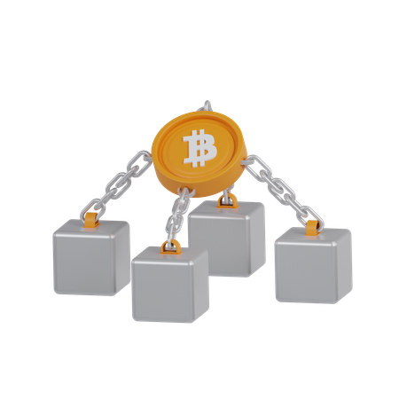 Bitcoin and Cryptocurrency  3D Icon